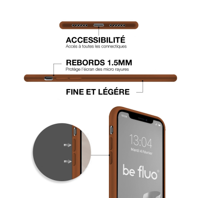 Moxie Coque iPhone 13 Pro [BeFluo] Coque Silicone Fine et Légère pour iPhone 13 Pro , Intérieur Microfibre, Coque Anti-chocs et 