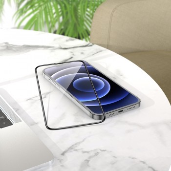 Moxie Verre Trempé iPhone 13 Pro Max [Ultimate 3D+] Protection d'écran Complète en Verre Trempé 9H Ultra Clair, Anti-rayures et 