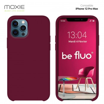 Moxie Coque iPhone 12 Pro Max [BeFluo] Coque Silicone Fine et Légère pour iPhone 12 Pro Max, Intérieur Microfibre, Coque Anti-ch