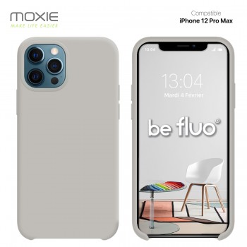 Moxie Coque iPhone 12 Pro Max [BeFluo] Coque Silicone Fine et Légère pour iPhone 12 Pro Max, Intérieur Microfibre, Coque Anti-ch
