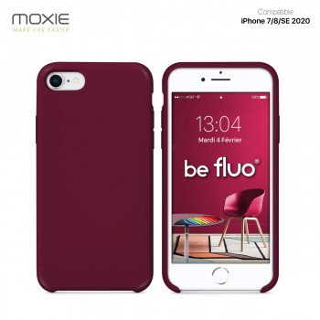 Moxie Coque iPhone 7/8/SE 2020 [BeFluo] Coque Silicone Fine et Légère pour iPhone 8, iPhone 7 et iPhone SE 2020, Intérieur Micro