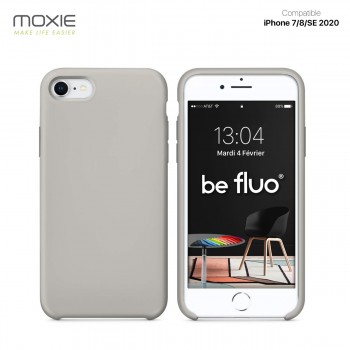 Moxie Coque iPhone 7/8/SE 2020 [BeFluo] Coque Silicone Fine et Légère pour iPhone 8, iPhone 7 et iPhone SE 2020, Intérieur Micro