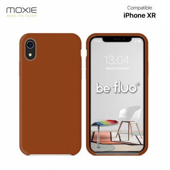 Moxie Coque iPhone XR [BeFluo] Coque Silicone Fine et Légère pour iPhone XR, Intérieur Microfibre, Coque Anti-chocs et Anti-rayu