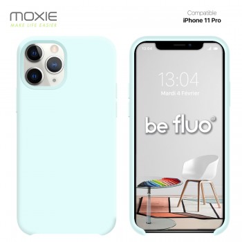 Moxie Coque iPhone 11 Pro [BeFluo] Coque Silicone Fine et Légère pour iPhone 11 Pro, Intérieur Microfibre, Coque Anti-chocs et A