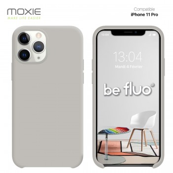Moxie Coque iPhone 11 Pro [BeFluo] Coque Silicone Fine et Légère pour iPhone 11 Pro, Intérieur Microfibre, Coque Anti-chocs et A