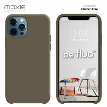 Moxie Coque iPhone 11 Pro [BeFluo] Coque Silicone Fine et Légère pour iPhone 11 Pro, Intérieur Microfibre, Coque Anti-chocs et A