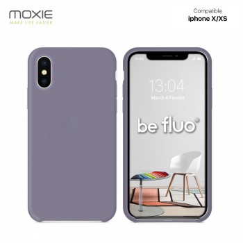 Moxie Coque iPhone XS [BeFluo] Coque Silicone Fine et Légère pour iPhone 6S et iPhone 6, Intérieur Microfibre, Coque Anti-chocs 