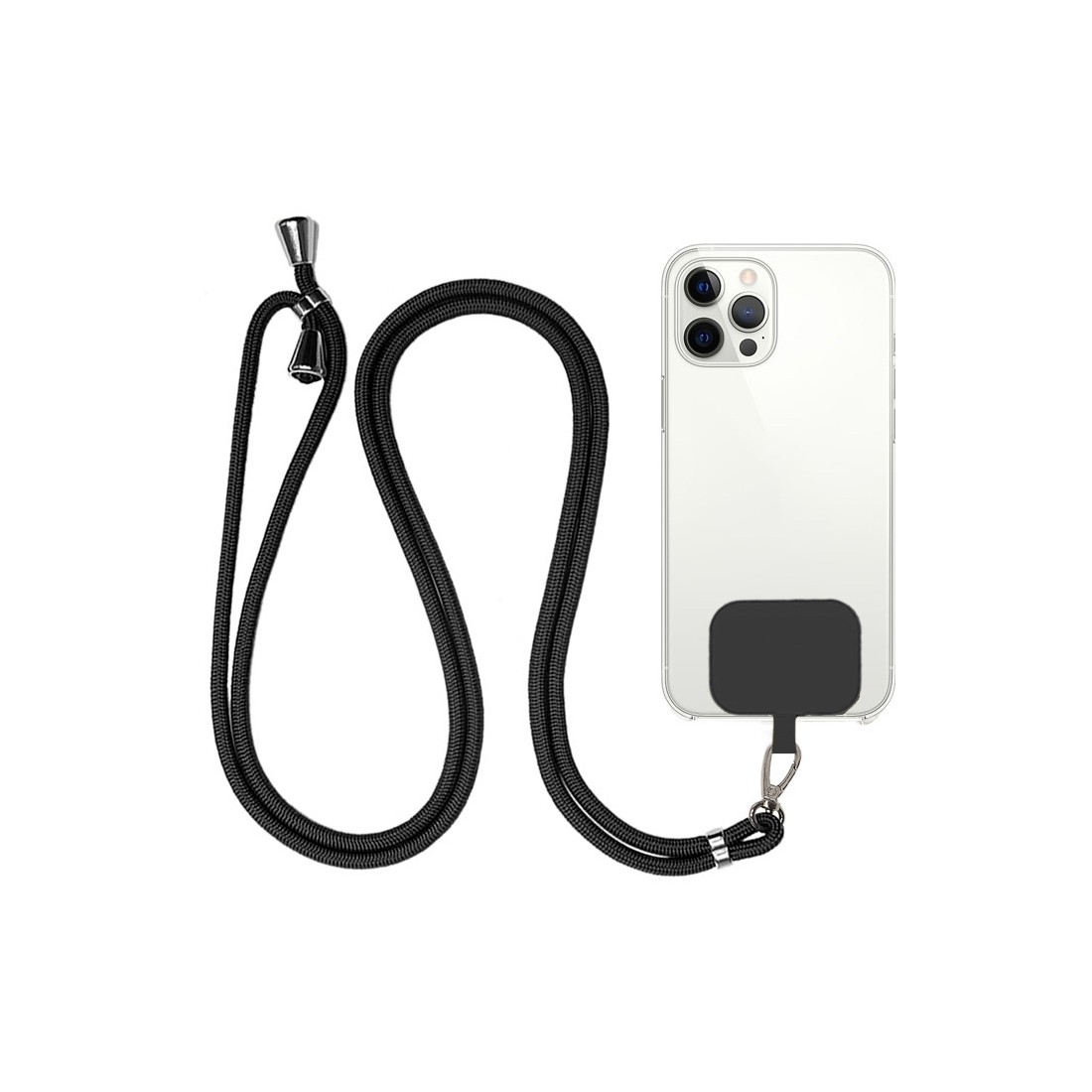 Tour de cou universel pour smartphone - Noir