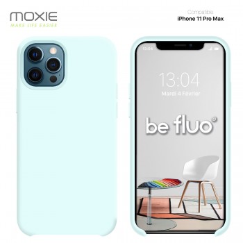 Moxie Coque iPhone 11 Pro Max [BeFluo] Coque Silicone Fine et Légère pour iPhone 11 Pro Max, Intérieur Microfibre, Coque Anti-ch