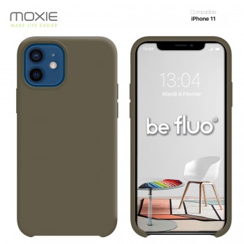 Moxie Coque iPhone 11 [BeFluo] Coque Silicone Fine et Légère pour iPhone 11 , Intérieur Microfibre, Coque Anti-chocs et Anti-ray
