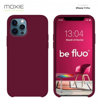 Moxie Coque iPhone 11 Pro [BeFluo] Coque Silicone Fine et Légère pour iPhone 11 Pro, Intérieur Microfibre, Coque Anti-chocs et A