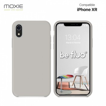 Moxie Coque iPhone XR [BeFluo] Coque Silicone Fine et Légère pour iPhone XR, Intérieur Microfibre, Coque Anti-chocs et Anti-rayu