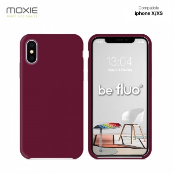 Moxie Coque iPhone XS [BeFluo] Coque Silicone Fine et Légère pour iPhone 6S et iPhone 6, Intérieur Microfibre, Coque Anti-chocs 