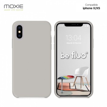 Moxie Coque iPhone XS [BeFluo] Coque Silicone Fine et Légère pour iPhone 6S et iPhone 6, Intérieur Microfibre, Coque Anti-chocs 