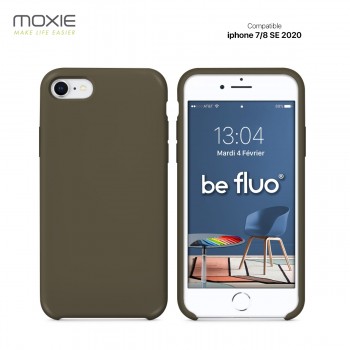 Moxie Coque iPhone 7/8/SE 2020 [BeFluo] Coque Silicone Fine et Légère pour iPhone 8, iPhone 7 et iPhone SE 2020, Intérieur Micro