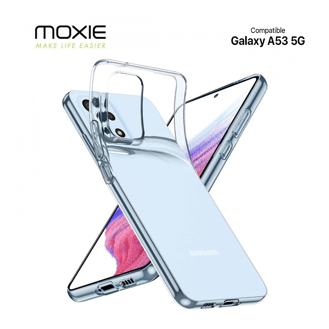 Coque Samsung Galaxy A53 5G en TPU souple - Transparent
