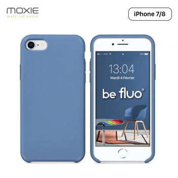 Moxie Coque iPhone 7/8/SE 2020 [BeFluo] Coque Silicone Fine et Légère pour iPhone 8, iPhone 7 et iPhone SE 2020, Intérieur Micro