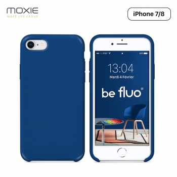 Moxie Coque iPhone 7/8/SE 2020 [BeFluo] Coque Silicone Fine et Légère pour iPhone 8, iPhone 7 et iPhone SE 2020, Intérieur Micro