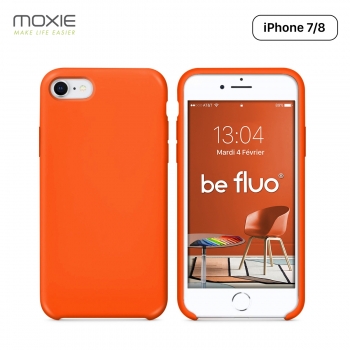 Moxie Coque iPhone 7/8/SE 2020 [BeFluo] Coque Silicone Fine et Légère pour iPhone 8, iPhone 7 et iPhone SE 2020, Intérieur Micro