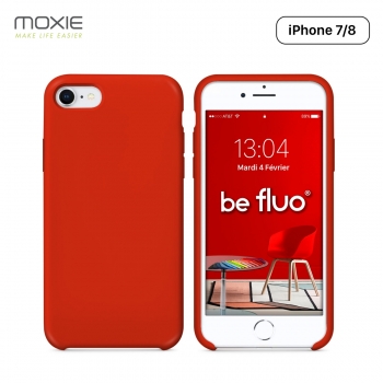 Moxie Coque iPhone 7/8/SE 2020 [BeFluo] Coque Silicone Fine et Légère pour iPhone 8, iPhone 7 et iPhone SE 2020, Intérieur Micro