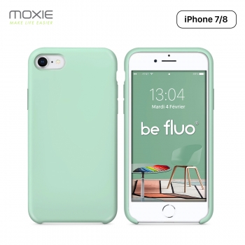 Moxie Coque iPhone 7/8/SE 2020 [BeFluo] Coque Silicone Fine et Légère pour iPhone 8, iPhone 7 et iPhone SE 2020, Intérieur Micro