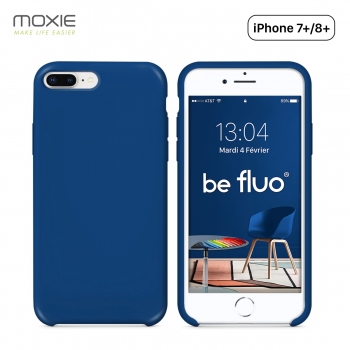 Moxie Coque iPhone 7 Plus/8 Plus [BeFluo] Coque Silicone Fine et Légère pour iPhone 8 Plus et iPhone 7 Plus, Intérieur Microfibr