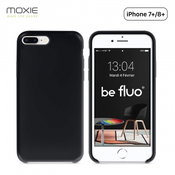 Moxie Coque iPhone 7 Plus/8 Plus [BeFluo] Coque Silicone Fine et Légère pour iPhone 8 Plus et iPhone 7 Plus, Intérieur Microfibr