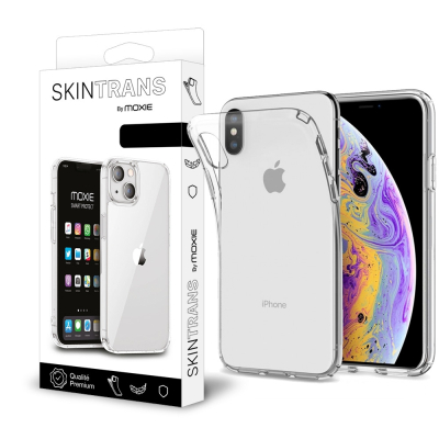 Moxie Coque iPhone XS Max 6.5" [Skintrans] Coque en TPU Souple Transparente Ultra Fine en Silicone, Anti-traces, Ajustement Parf