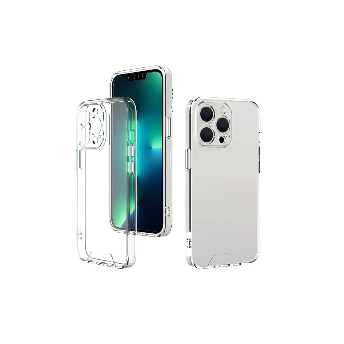 Coque renforcée Moxie transparente en TPU et Acrylique pour iPhone 14 Plus