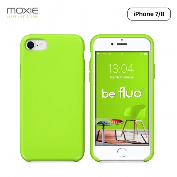 Moxie Coque iPhone 7/8/SE 2020 [BeFluo] Coque Silicone Fine et Légère pour iPhone 8, iPhone 7 et iPhone SE 2020, Intérieur Micro