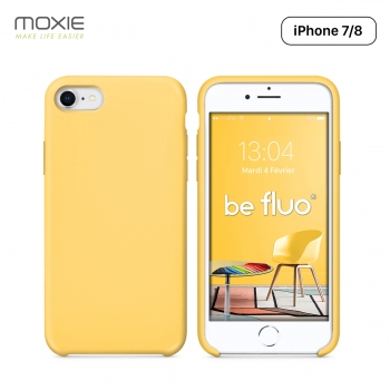 Moxie Coque iPhone 7/8/SE 2020 [BeFluo] Coque Silicone Fine et Légère pour iPhone 8, iPhone 7 et iPhone SE 2020, Intérieur Micro