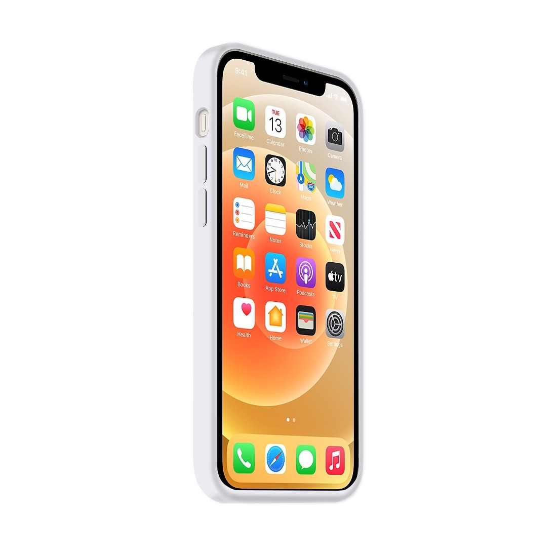 Coque Silicone Moxie BeFluo Fine et Légère pour iPhone 14 Plus, Intérieur Microfibre - Blanc