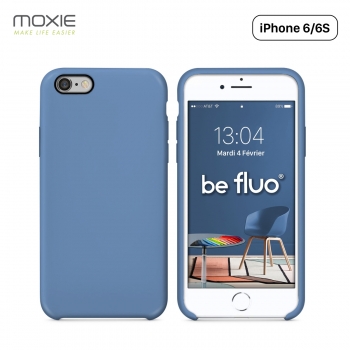 Moxie Coque iPhone 6/6S [BeFluo] Coque Silicone Fine et Légère pour iPhone 6S et iPhone 6, Intérieur Microfibre, Coque Anti-choc