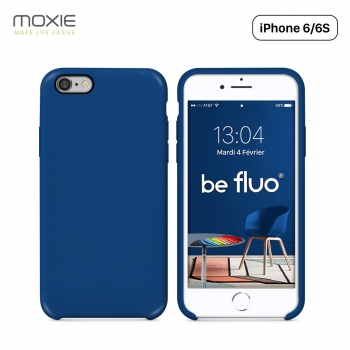 Moxie Coque iPhone 6/6S [BeFluo] Coque Silicone Fine et Légère pour iPhone 6S et iPhone 6, Intérieur Microfibre, Coque Anti-choc