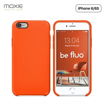 Moxie Coque iPhone 6/6S [BeFluo] Coque Silicone Fine et Légère pour iPhone 6S et iPhone 6, Intérieur Microfibre, Coque Anti-choc