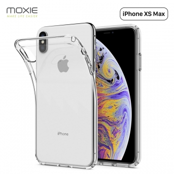 Moxie Coque iPhone XS Max 6.5" [Skintrans] Coque en TPU Souple Transparente Ultra Fine en Silicone, Anti-traces, Ajustement Parf