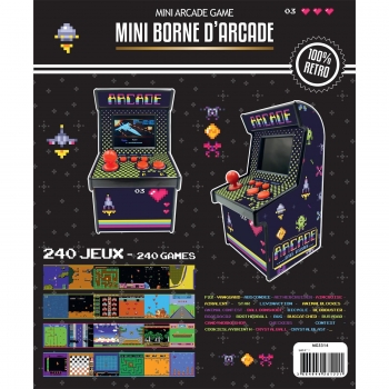 Mini borne d'arcade avec 256 jeux inclus