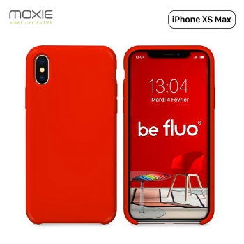 Moxie Coque iPhone XS Max [BeFluo] Coque Silicone Fine et Légère pour iPhone XS Max 6.5", Intérieur Microfibre, Coque Anti-chocs