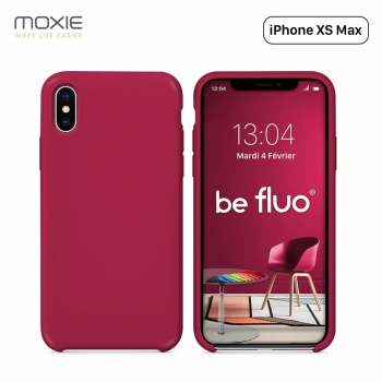 Moxie Coque iPhone XS Max [BeFluo] Coque Silicone Fine et Légère pour iPhone XS Max 6.5", Intérieur Microfibre, Coque Anti-chocs