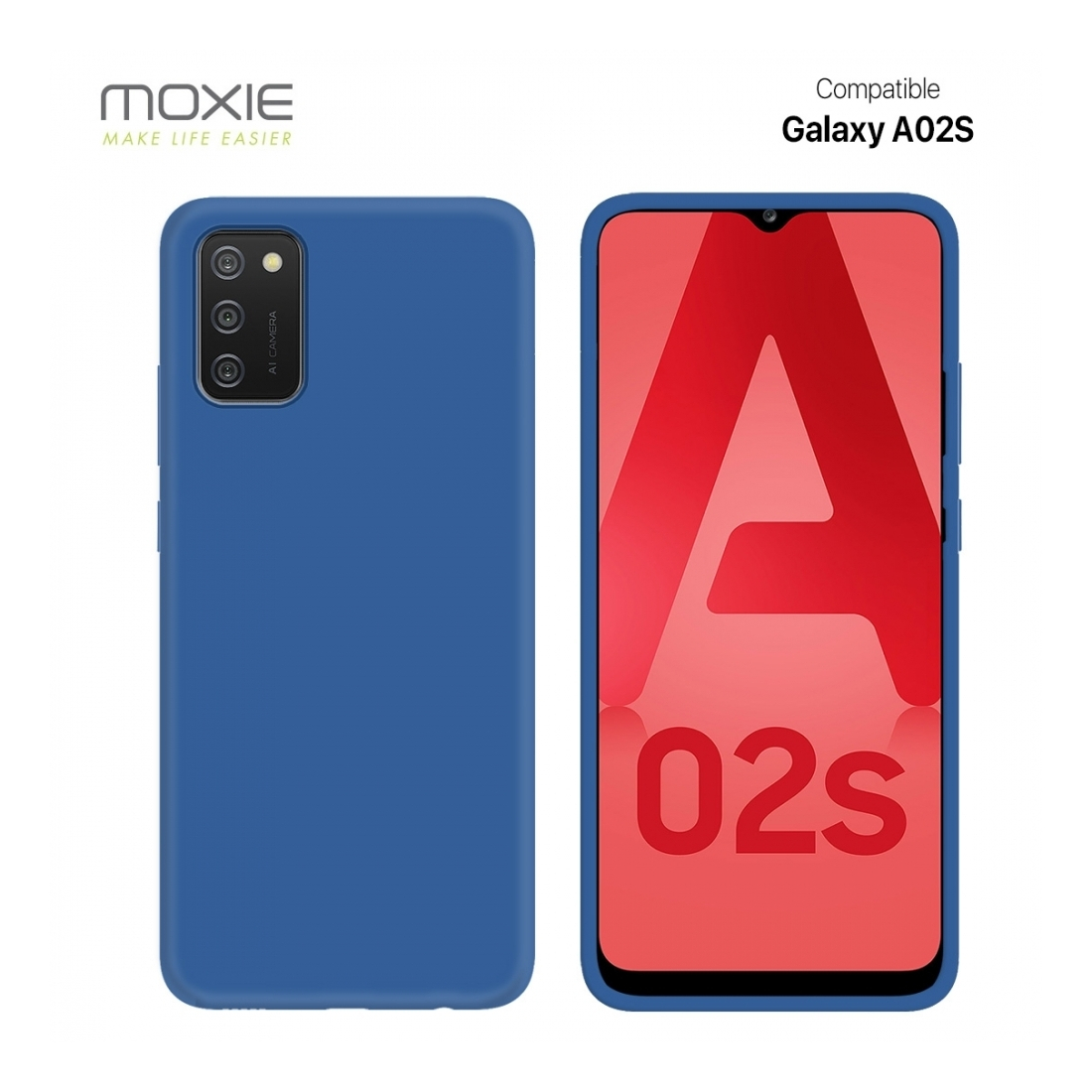 Coque Silicone Be Fluo Anti-chocs et Anti-rayures Intérieur Microfibre pour Galaxy A02S - Noir