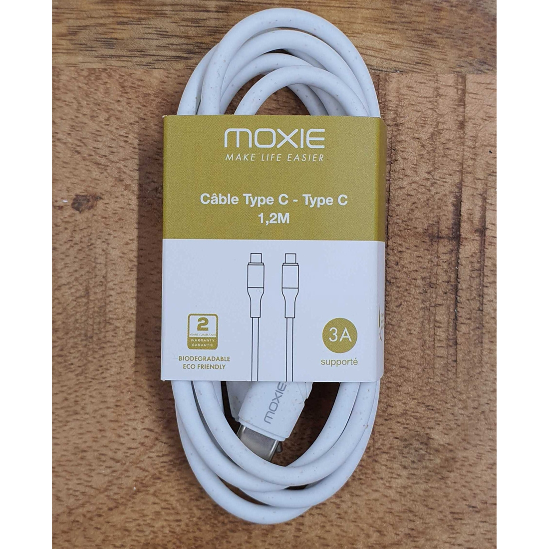 Recharge de 12 cables Recyclés - Green Energy -  Type-C vers Type-C