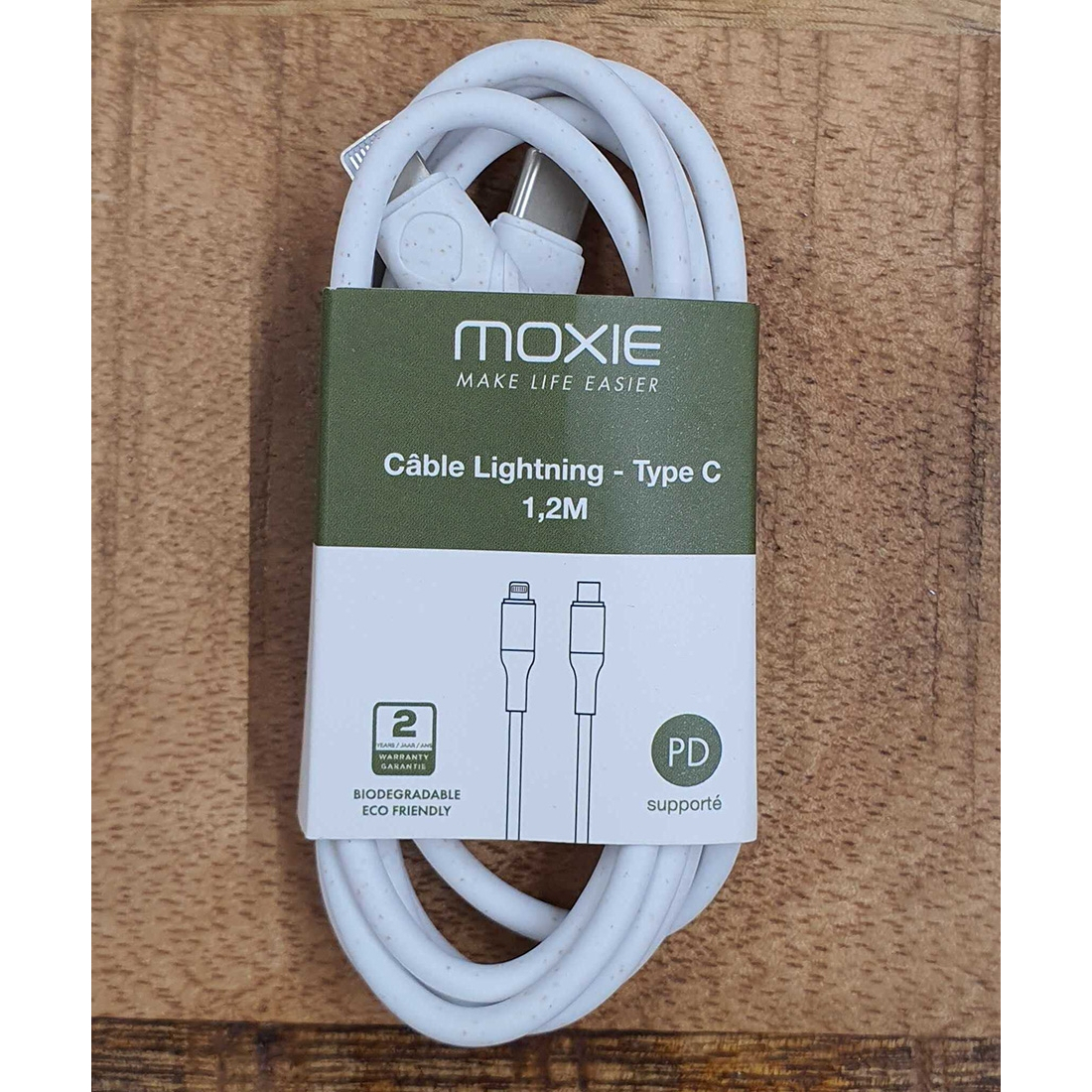 Recharge de 12 cables Recyclés - Green Energy -  Type-C vers lightning