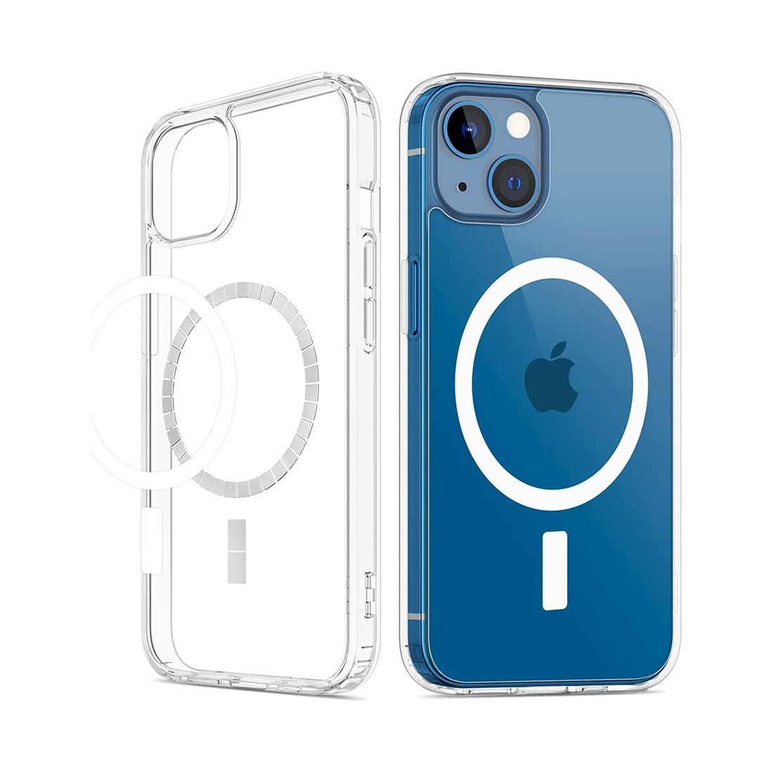 Coque transparente renforcée compatible Magsafe pour iPhone 13 Mini
