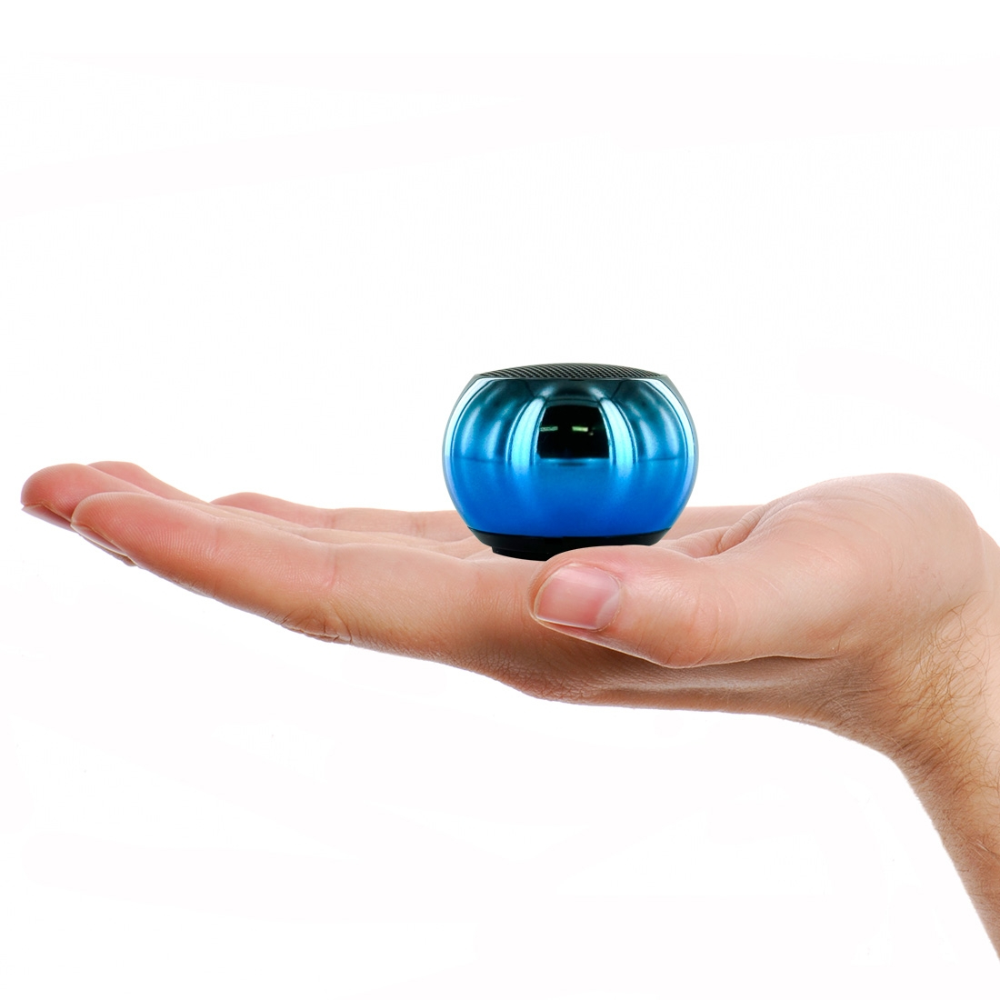 Mini Enceinte en Aluminium degradée bleu - Puissance 3W