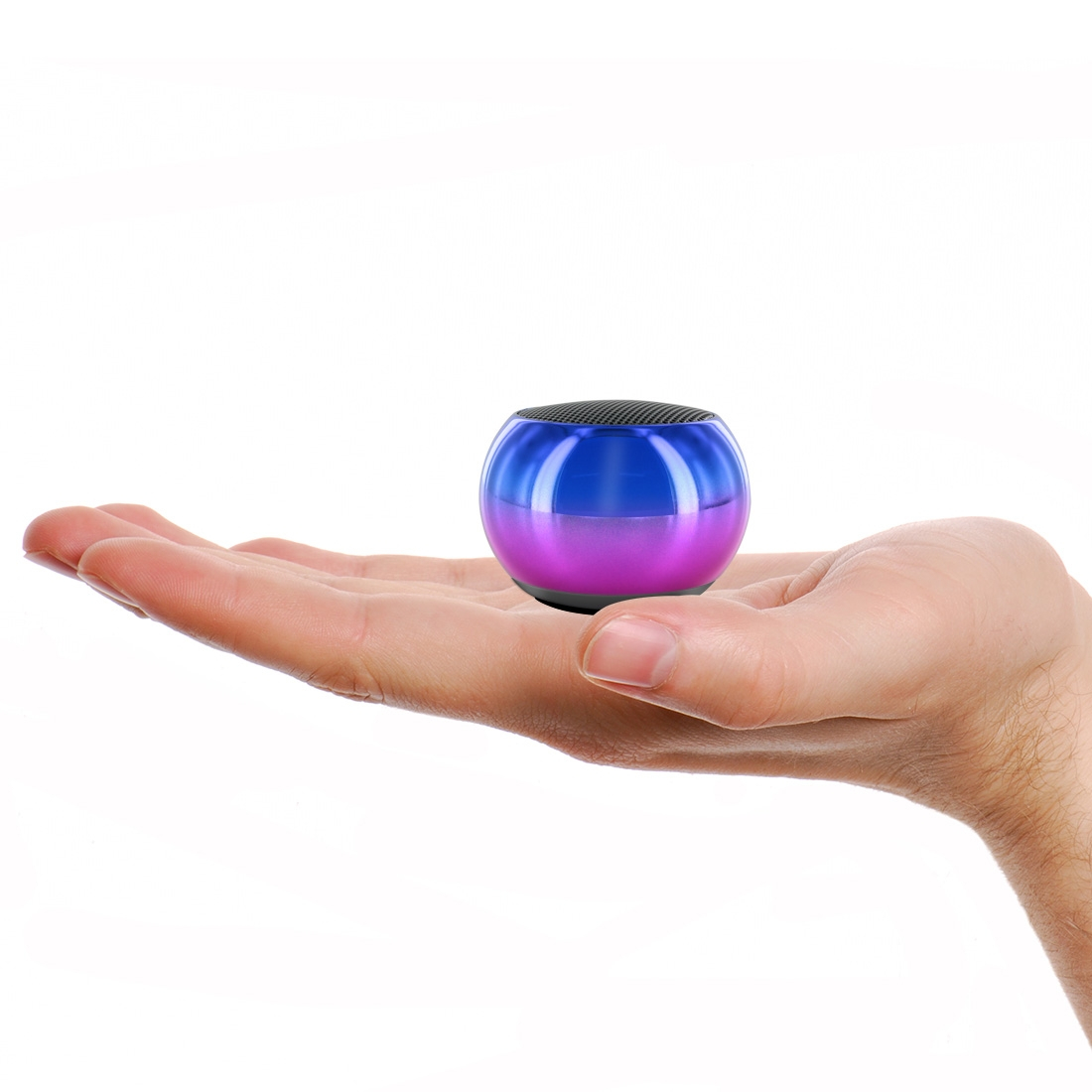 Mini Enceinte en Aluminium degradée violet / bleu - Puissance 3W