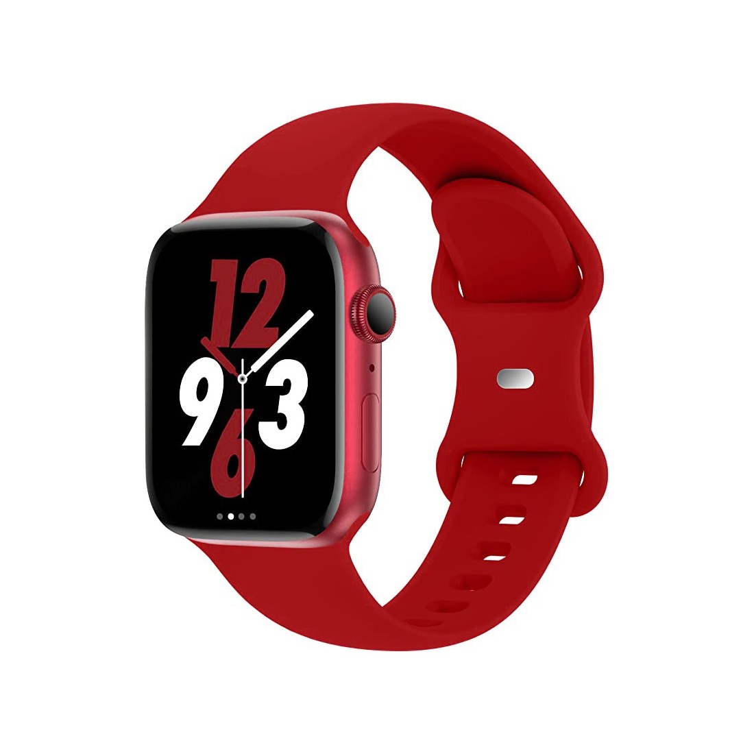 Bracelet en silicone pour Apple watch taille 42-44-45 mm - lie de vin