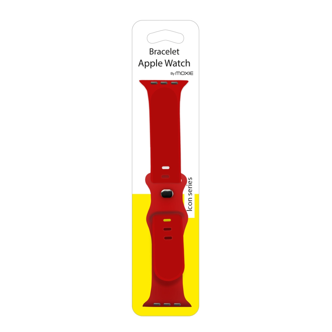 Bracelet en silicone pour Apple watch taille 42-44-45 mm - rouge cerise