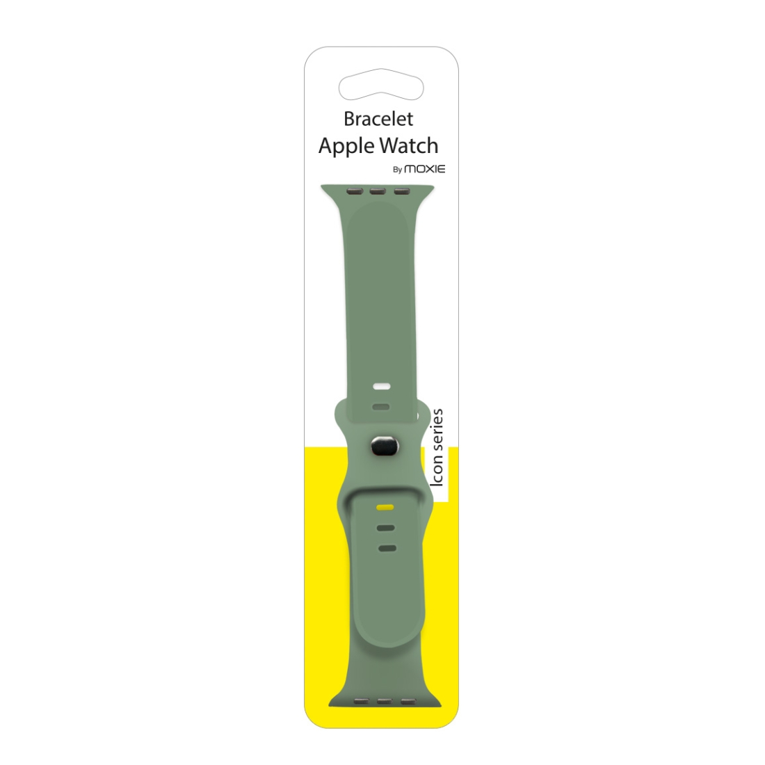 Bracelet en silicone pour Apple watch taille 42-44-45 mm - Vert sauge