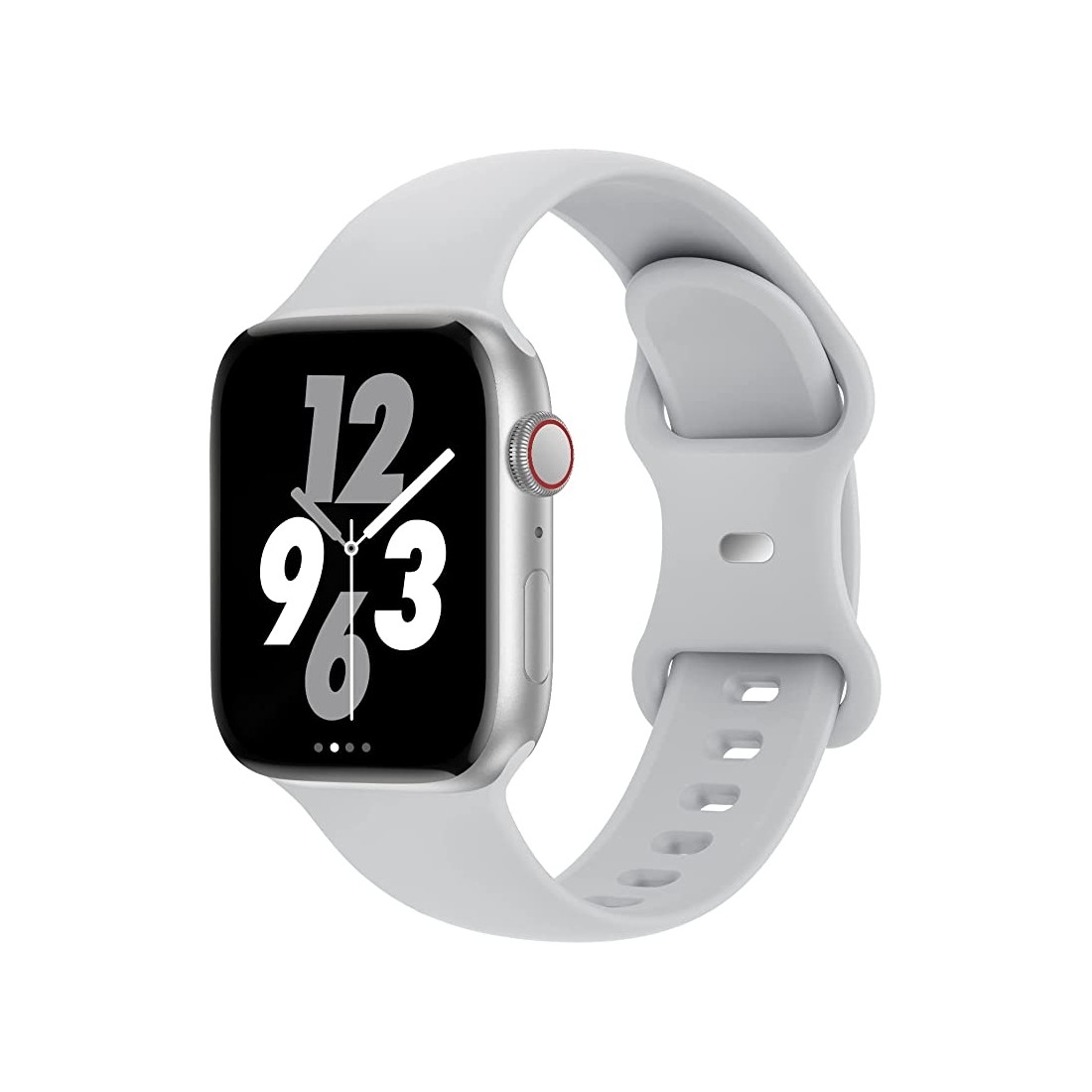 Bracelet en silicone pour Apple watch taille 42-44-45 mm - gris
