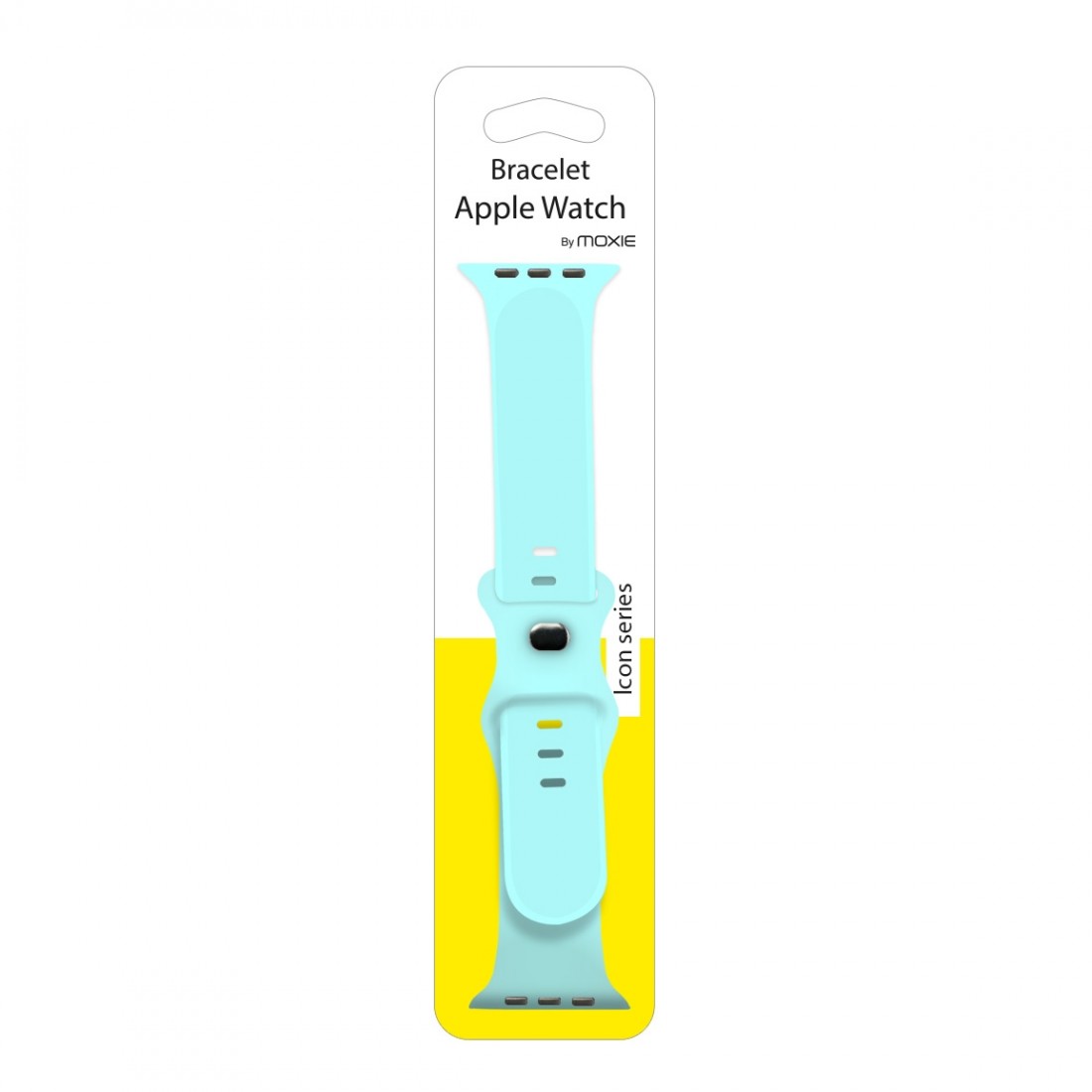 bracelet en silicone pour Apple watch taille 42-44-45 mm - bleu clair